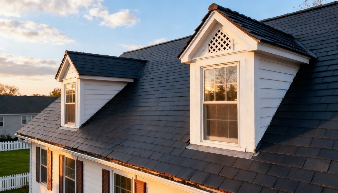 Comparativa antes y después de limpieza de techo